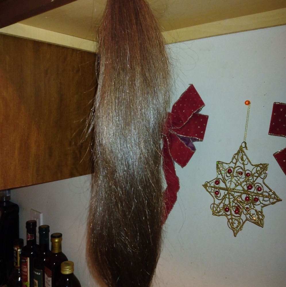 Real dark brown 18 and 1/2 in untreated